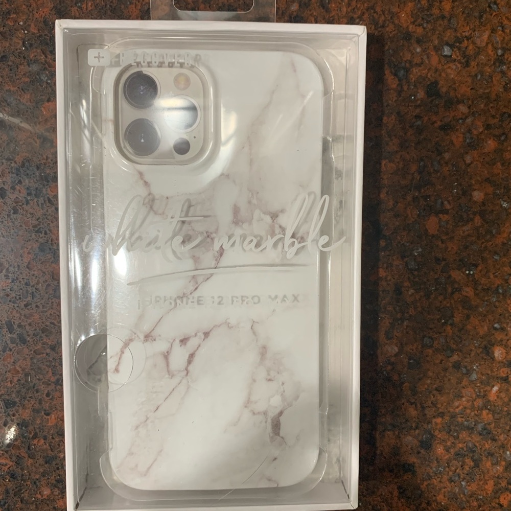 Recover -White Marble iPhone 12 Pro Max Case -New!!